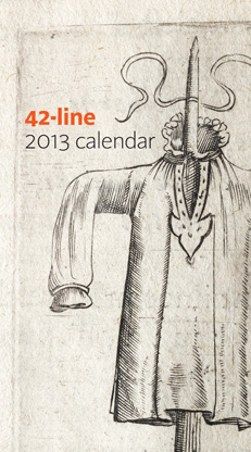 2012 42-line calendar